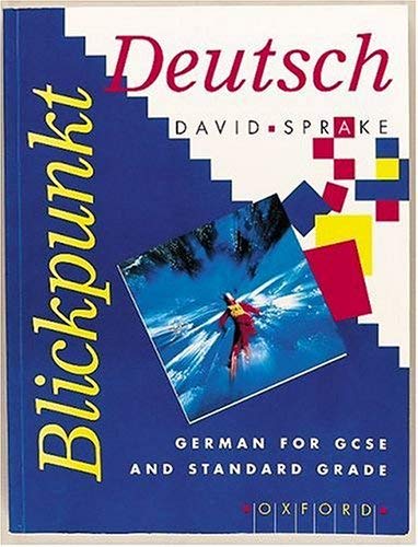 Stock image for Blickpunkt Deutsch: German for G.C.S.E. and Standard Grade for sale by WorldofBooks