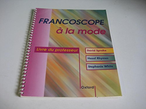 9780199122349: Francoscope a La Mode