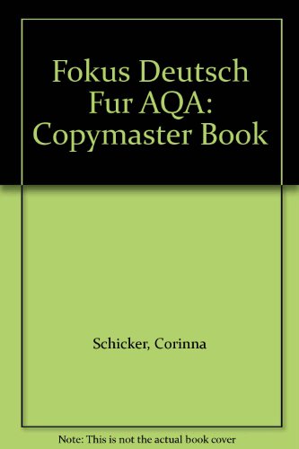 Beispielbild fr Fokus Deutsch Fur AQA: Copymaster Book zum Verkauf von Phatpocket Limited