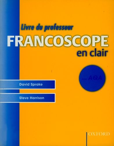 Stock image for Francoscope en Clair pour AQA: Teacher's Book for sale by Phatpocket Limited