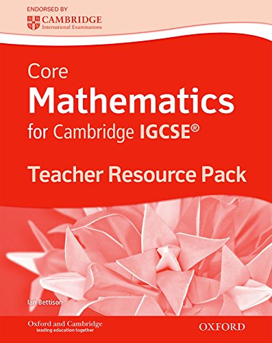 9780199138739: Core Mathematics For Cambridge Igcse. Teacher's Resource Pack