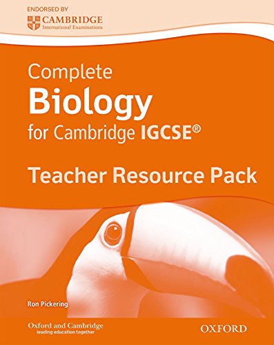 Imagen de archivo de Complete Biology for Cambridge IGCSE: Teacher's Resource Pack a la venta por Bahamut Media