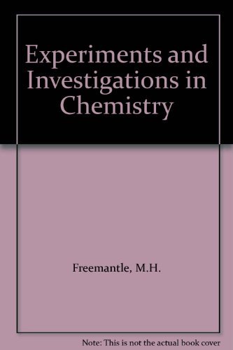 Imagen de archivo de Experiments and Investigations in Chemistry a la venta por AwesomeBooks