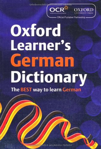 Beispielbild fr OCR Oxford Learner's German Dictionary zum Verkauf von WorldofBooks