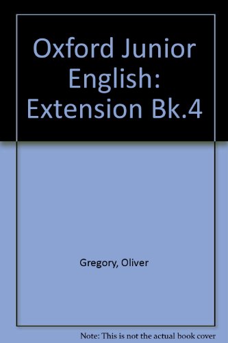 Stock image for Oxford Junior English: Extension Bk.4 for sale by Ammareal