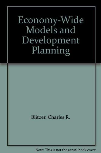 Imagen de archivo de Economy-Wide Models and Development Planning a la venta por Better World Books