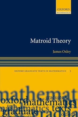 9780199202508: Matroid Theory: No. 3