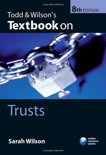 9780199203260: Todd & Wilson's Textbook on Trusts