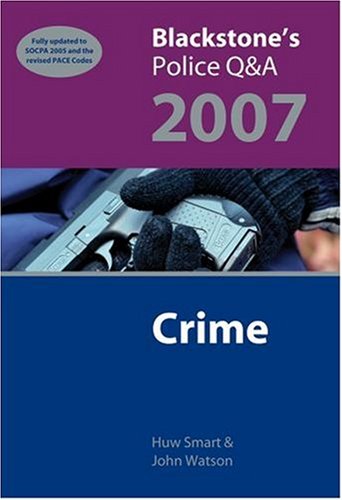 Stock image for Blackstones Police QandA: Crime 2007 for sale by Reuseabook