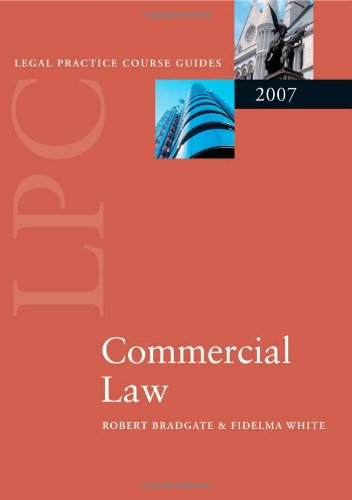 Stock image for Commercial Law (Blackstone Legal Practice Course Guide) for sale by AwesomeBooks