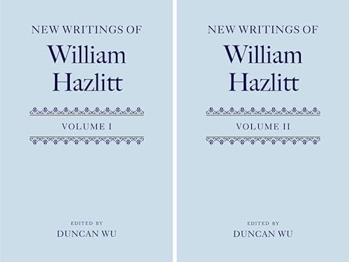 Imagen de archivo de New Writings of William Hazlitt a la venta por Iridium_Books