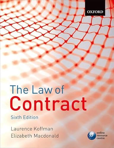 9780199207152: The Law of Contract