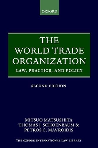 Imagen de archivo de The World Trade Organization : Law, Practice, and Policy a la venta por Better World Books: West