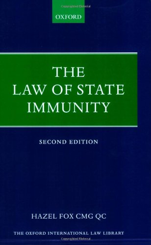 9780199211111: The Law of State Immunity (Oxford International Law Library)