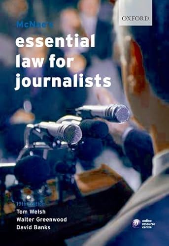 Stock image for McNae's Essential Law for Journalists for sale by WorldofBooks