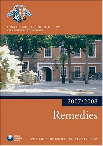 Beispielbild fr Remedies 2007-2008: 2007 Edition |a 2007 ed. (Bar Manuals) zum Verkauf von AwesomeBooks