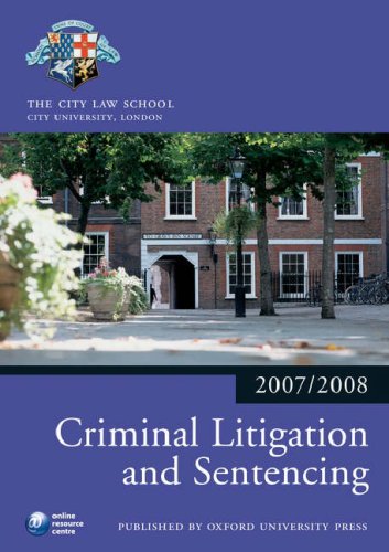 Beispielbild fr Criminal Litigation and Sentencing 2007-2008: 2007 Edition |a 2007 ed. (Bar Manuals) zum Verkauf von AwesomeBooks