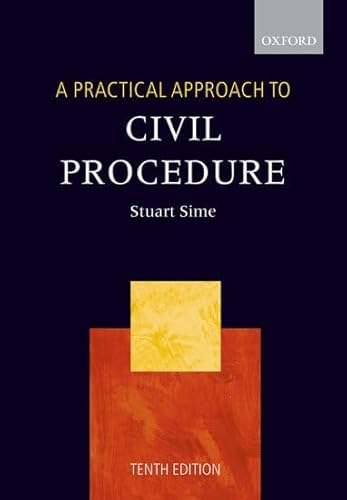 9780199212330: A Practical Approach to Civil Procedure