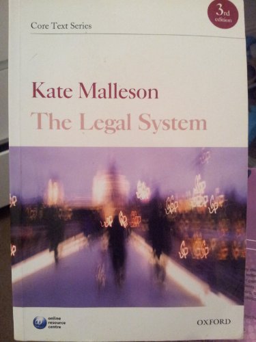 Stock image for The Legal System (Core Texts Series) for sale by WorldofBooks