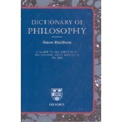 9780199213443: DICTIONARY OF PHILOSOPHY