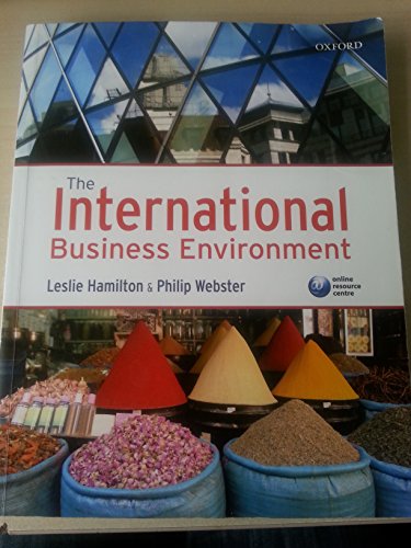 Stock image for The International Business Environment for sale by Better World Books