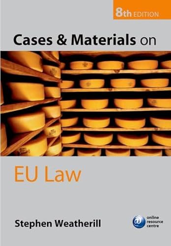 Beispielbild fr Cases and Materials on EU Law zum Verkauf von AwesomeBooks