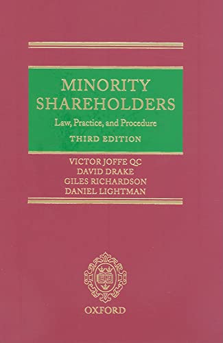 Stock image for Minority Shareholders: Law, Practice and Procedureminority Shareholders for sale by ThriftBooks-Atlanta