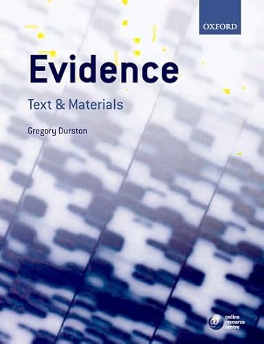 Beispielbild fr EVIDENCE: TEXT AND MATERIALS. zum Verkauf von Cambridge Rare Books