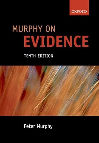 Beispielbild fr Murphy on Evidence zum Verkauf von WorldofBooks