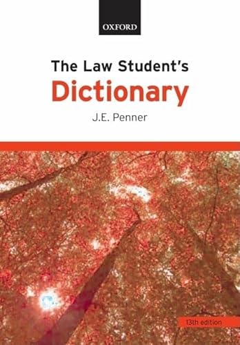 9780199218998: The Law Student's Dictionary