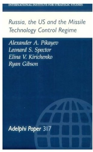 Russia, the US and the Missile Technology Control Regime. Adelphi Paper 317