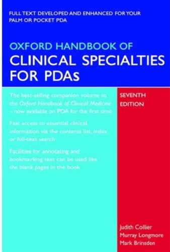 Stock image for Oxford Handbook of Clinical Specialties for PDAs for sale by buchversandmimpf2000