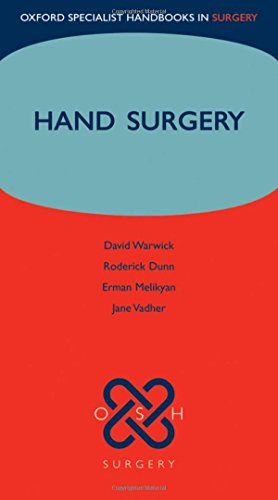 9780199227235: Hand Surgery (Oxford Specialist Handbooks in Surgery)