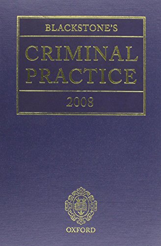 Blackstone's Criminal Practice 2008 (Book & CD-ROM pack) (9780199228164) by Ormerod, David