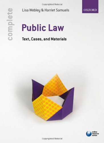 9780199228270: Complete Public Law: Text, Cases, and Materials