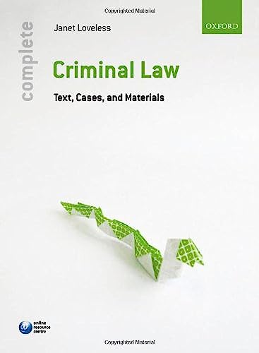 Stock image for Complete Criminal Law: Text, Cases, and Materials for sale by WorldofBooks