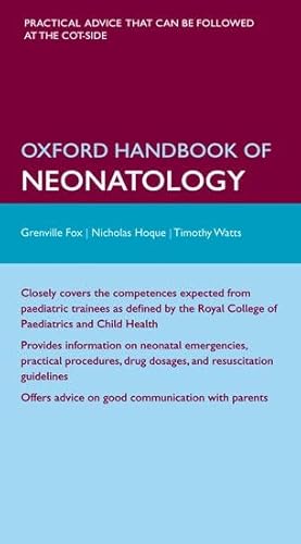 Beispielbild fr Oxford Handbook of Neonatology (Flexicover) (Oxford Medical Handbooks) zum Verkauf von WorldofBooks