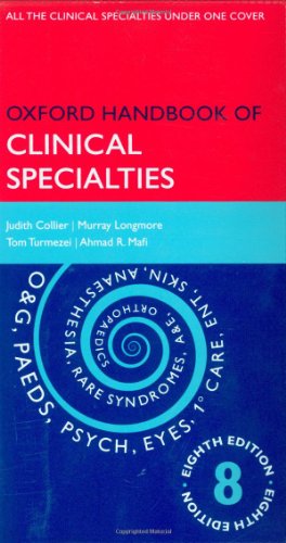 Imagen de archivo de Oxford Handbook of Clinical Specialties (Oxford Medical Handbooks) a la venta por AwesomeBooks