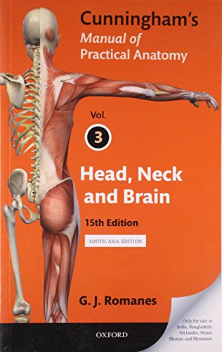 9780199229086: Cunningham's Manual Of Practical Anatomy: Head And Neck And Brain (Vol III), 15/e PB