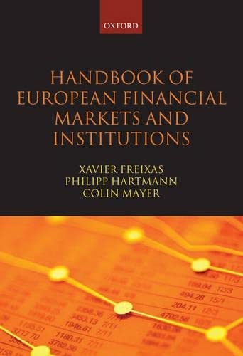 9780199229956: Handbook of European Financial Markets and Institutions