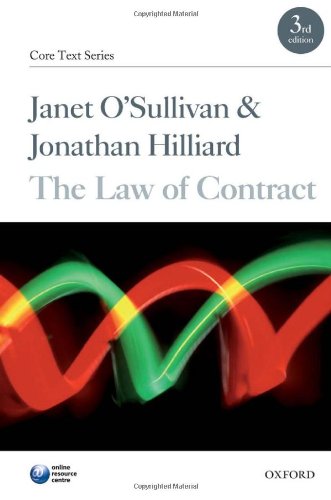 9780199232314: The Law of Contract (Core Texts Series)