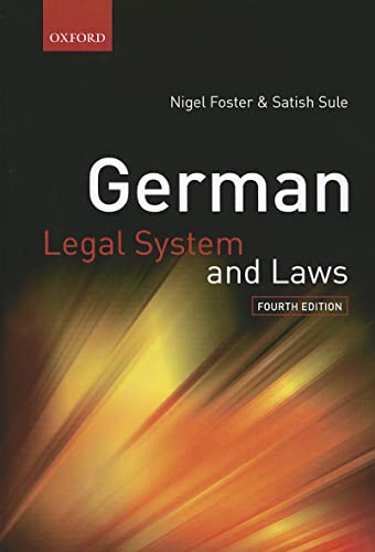 Stock image for German Legal System and Laws (German Legal System & Laws) for sale by HPB-Red
