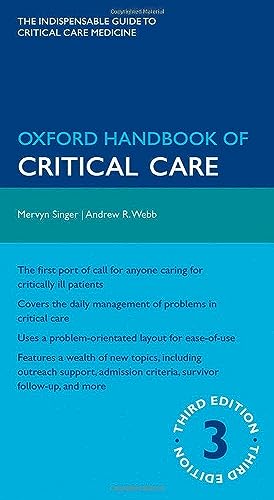 Stock image for Oxford Handbook of Critical Care for sale by Better World Books: West