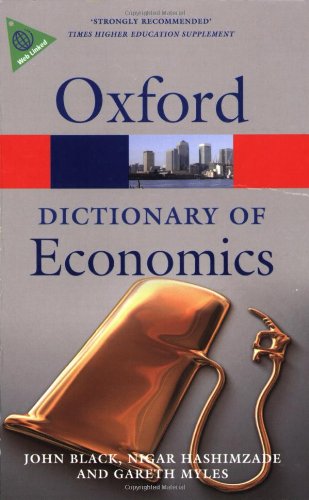 9780199237043: A Dictionary of Economics (Oxford Paperback Reference)