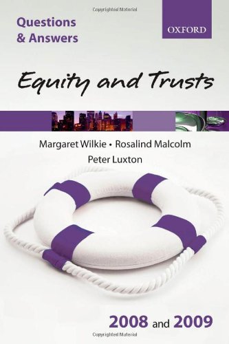 Stock image for Q&A: Equity and Trusts 2008 and 2009 for sale by Goldstone Books