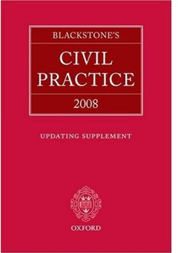 Stock image for Blackstone's Civil Practice 2008 Supplement for sale by Bahamut Media