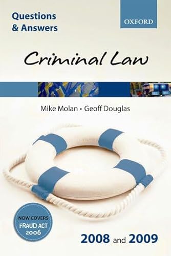 Beispielbild fr Q&A: Criminal Law 2008 and 2009 zum Verkauf von AwesomeBooks