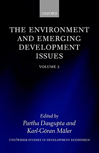 Stock image for 2 VOLUMES: The Environment and Emerging Development Issues, Volume 1 and Volume 2. for sale by G. & J. CHESTERS