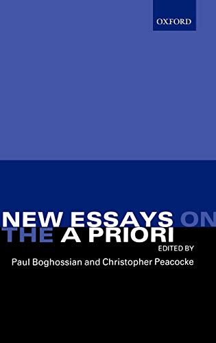 9780199241262: New Essays on the A Priori