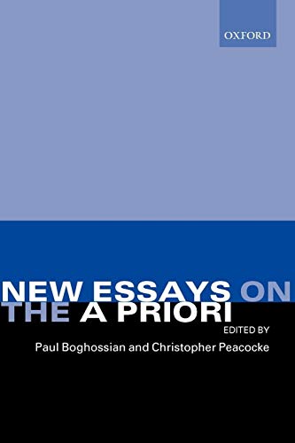 Stock image for New Essays on the A Priori for sale by HPB-Red